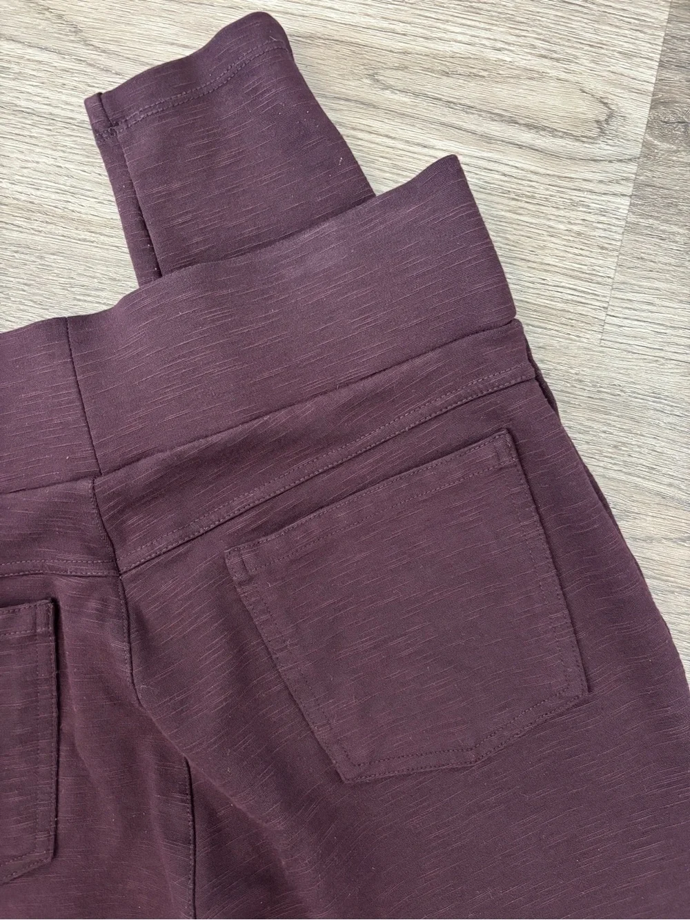Matty M Control Top High-Waist Plum Maroon Leggings